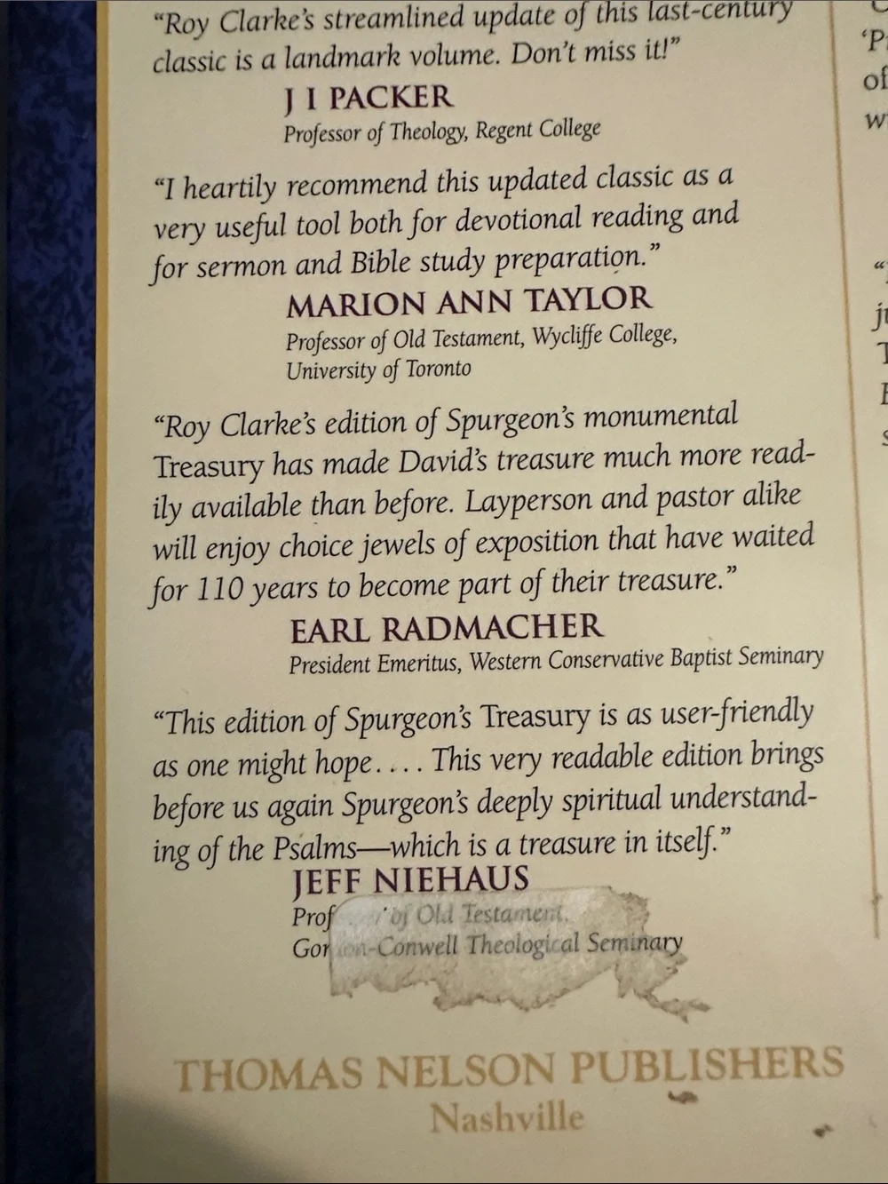 The Treasury of David by Charles Haddon Spurgeon — Blue Edition
